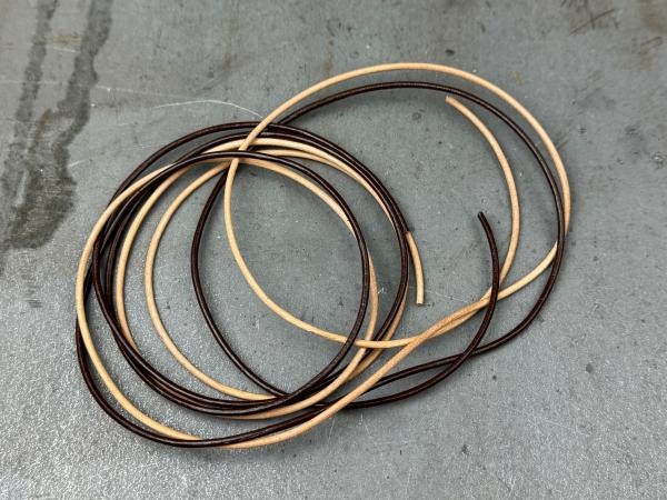 Lederschnur rund 2mm schwarz
